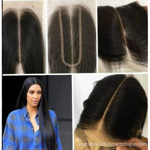 4x4 5x5 6x6 7x7 HD Thin Skin Transparent Swiss Silk Base Middle Part Three Part Straight Curly Top Lace Closure with Bundles
